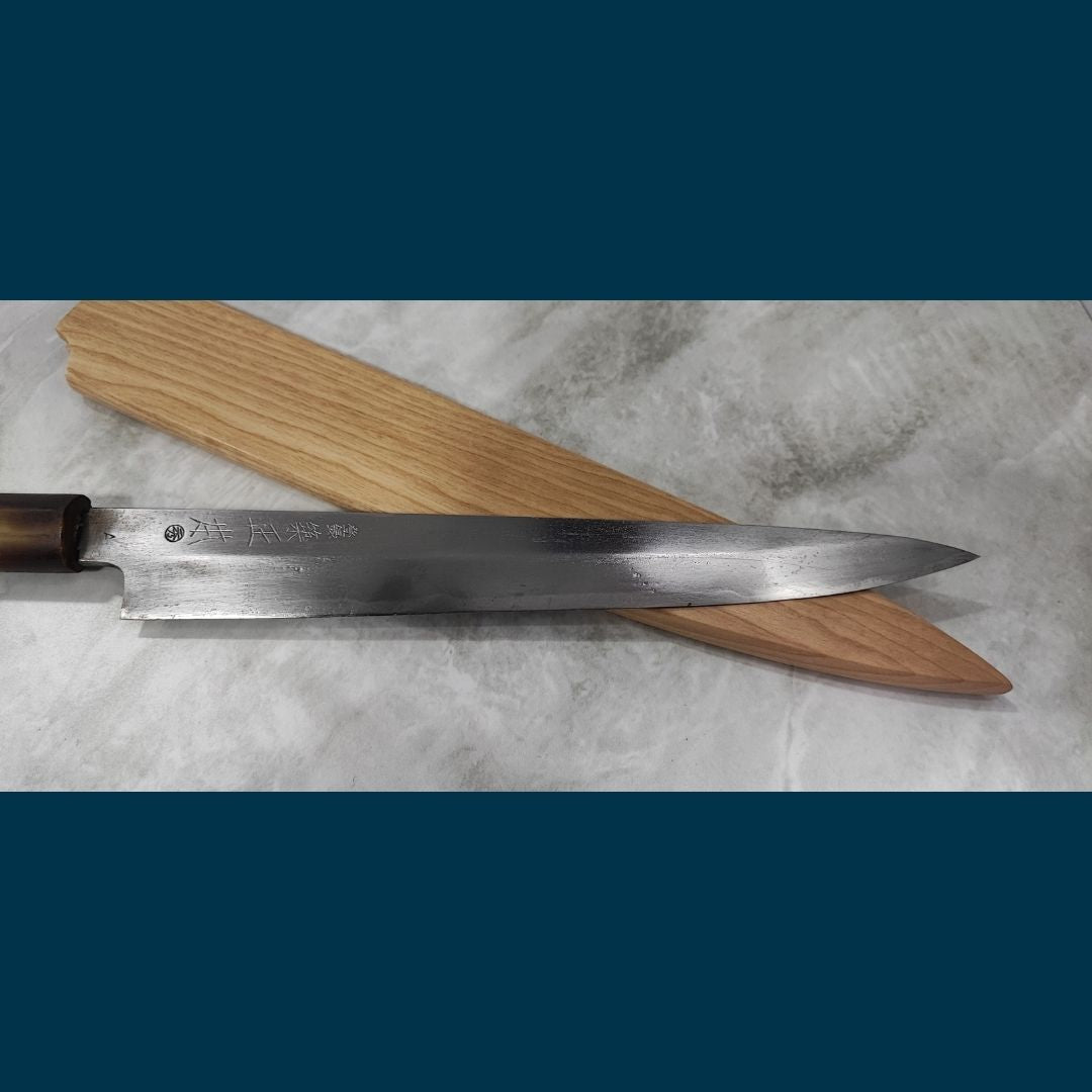 Cuchillo Yanagiba 24 cm Tsukiji Masamoto, acero Aogami 1 (usado en perfecto estado)