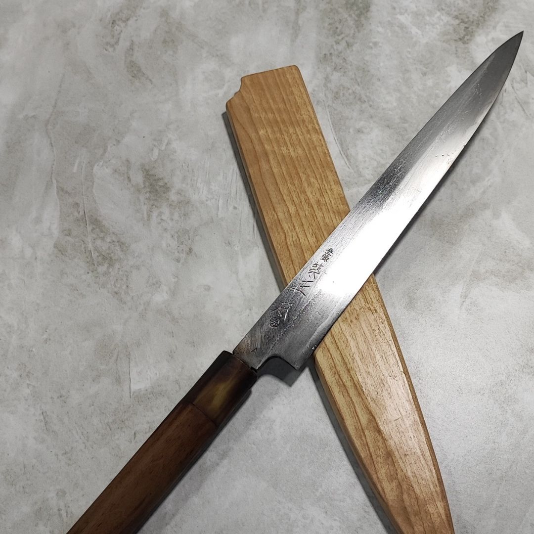 Cuchillo Yanagiba 24 cm Tsukiji Masamoto, acero Aogami 1 (usado en perfecto estado)