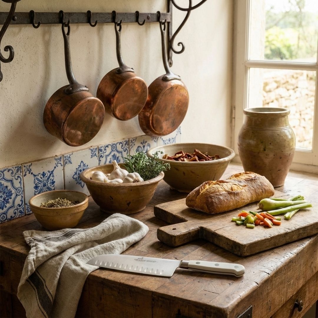 Santoku 7" Sabatier Ideal Toque Blanche