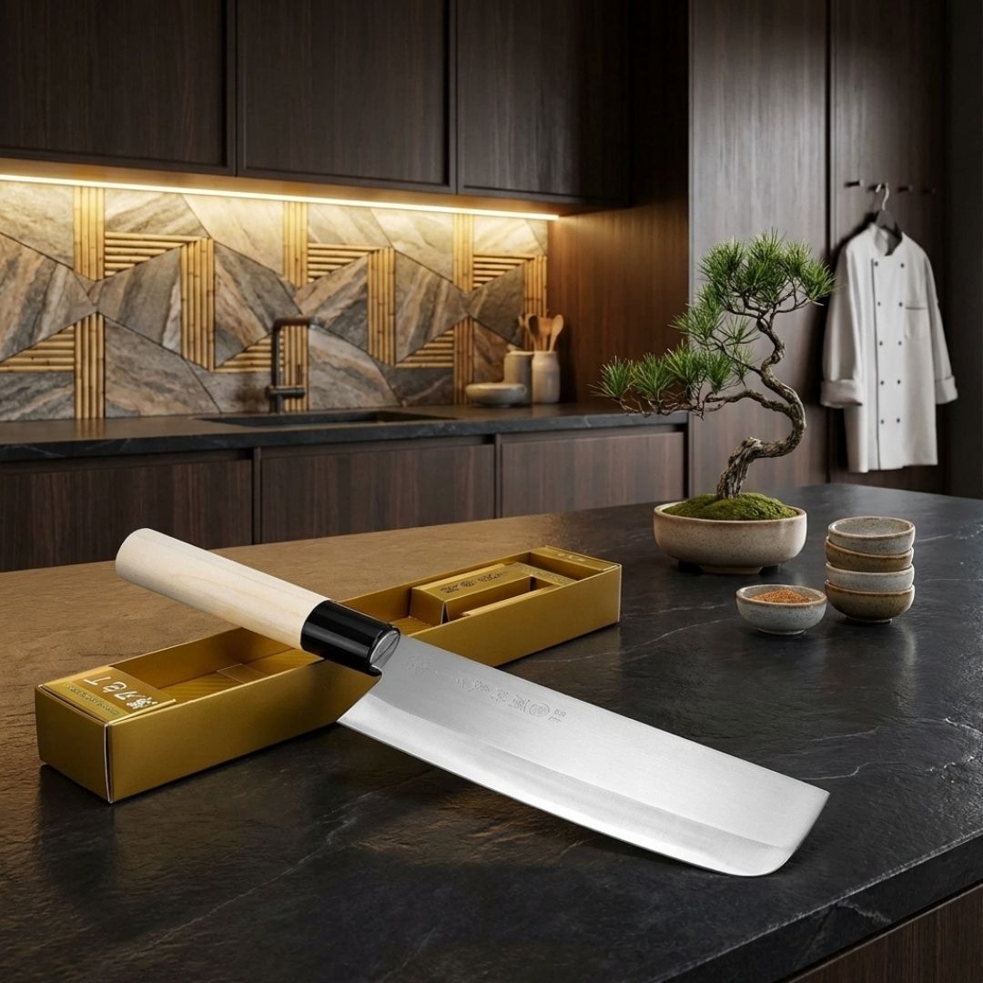 Cuchillo Nakiri japonés TSUBAZO – 17.3 cm