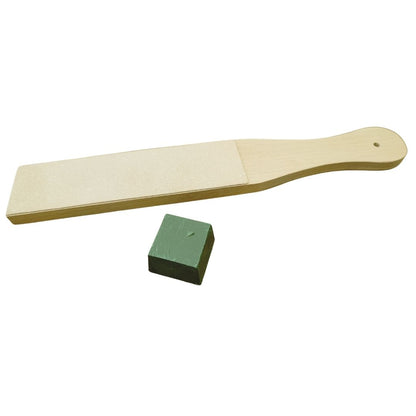Asentador de Cuero para Afilado Profesional + Pasta Pulidora
