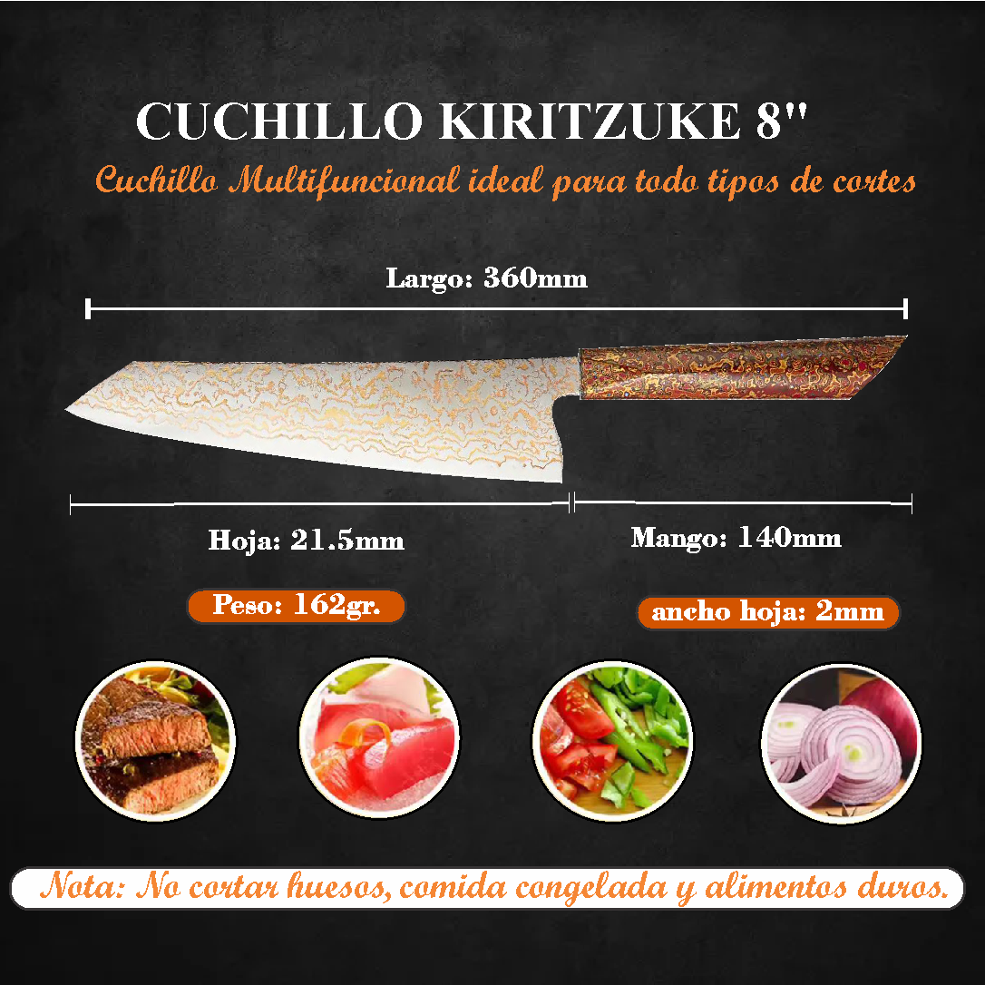 Kiritzuke Damasco - Cobre 8" (DMS-513)