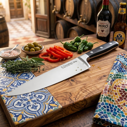 Cuchillo Chef 8" - 3 Claveles Toledo (3CT-C8)