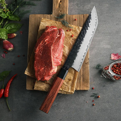 Cuchillo Sakimura 8" Damasco, Alto Carbono (PM8S-XWD)