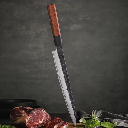 Cuchillo Sujihiki 10" Damasco, Alto Carbono (PM8S-10QR)