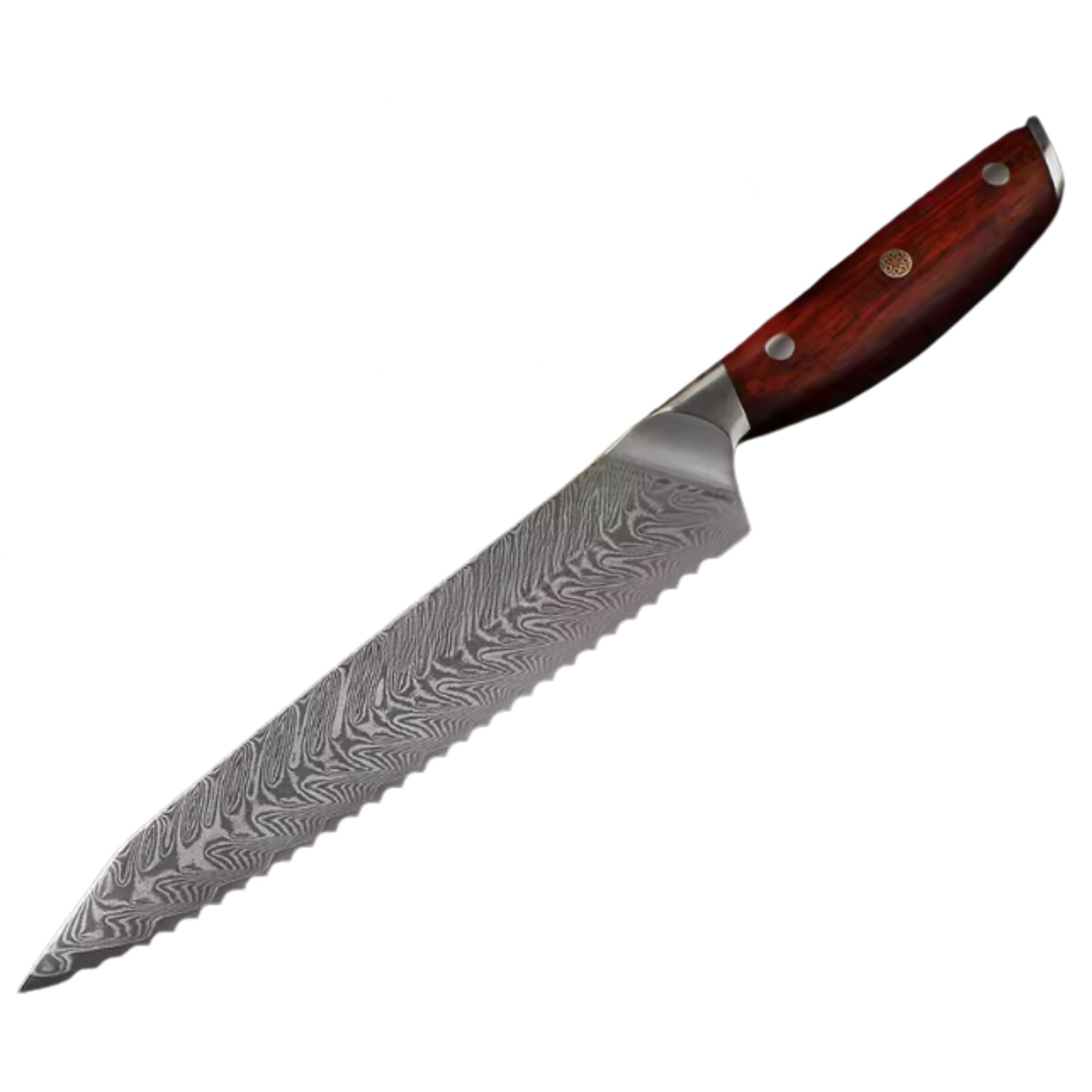 Cuchillo Serrucho 8.5" Damasco, Alto Carbono (B27-MB)