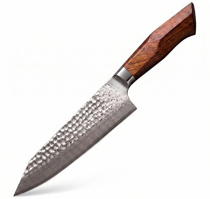 Cuchillo Kiritzuke 8.5" Damasco Japonés, Alto Carbono (B32D-CS)