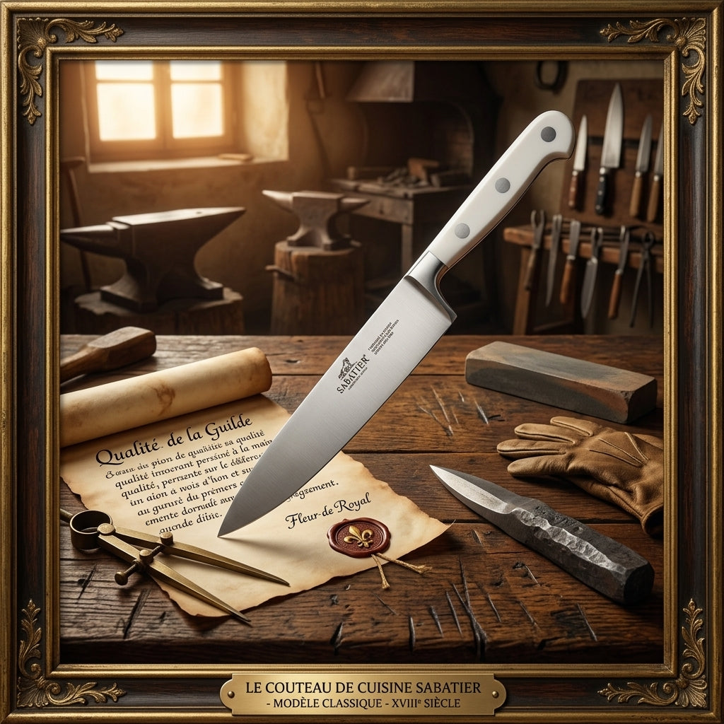 Cuchillo Chef 8" Sabatier Ideal Toque Blanche