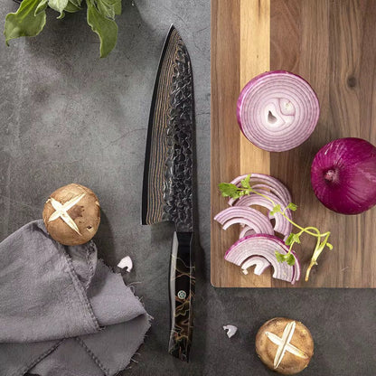 Santoku 7" Damasco - Cobre (DMS-544B)