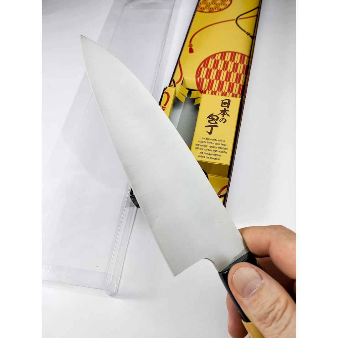 Cuchillo Satake Nashiji Deba Cuchillo de cocina japonés 15,5 cm 801-430 Calidad japonesa en tu cocina