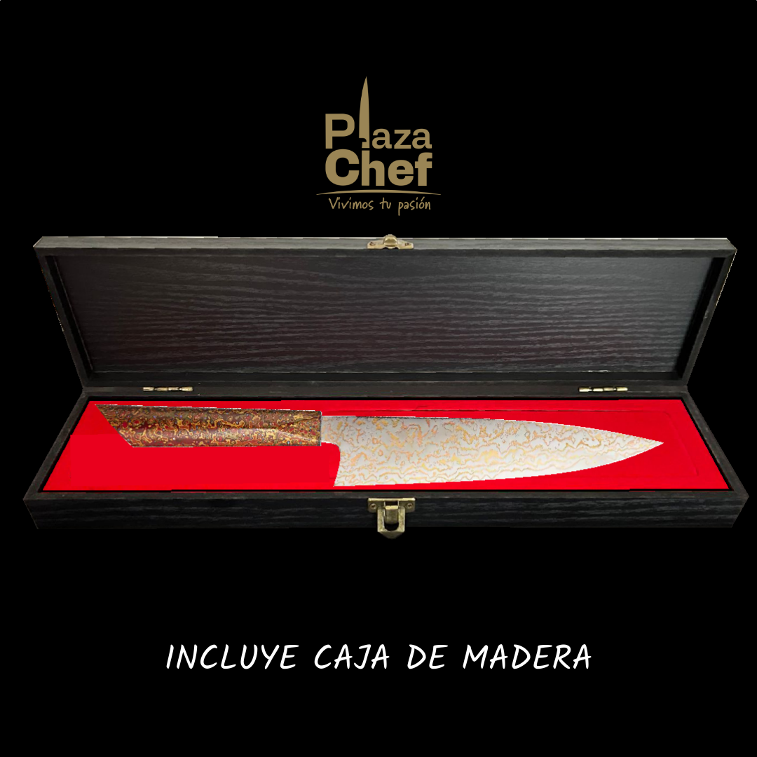 Cuchillo Chef 8" Damasco - Cobre (DMS-513A)