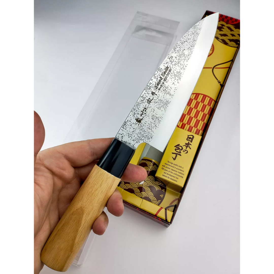 Cuchillo Satake Nashiji Deba Cuchillo de cocina japonés 15,5 cm 801-430 Calidad japonesa en tu cocina