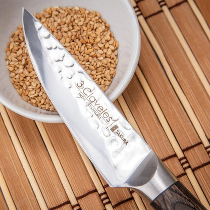 Cuchillo Oficio 3,5" - 3 Claveles Sakura