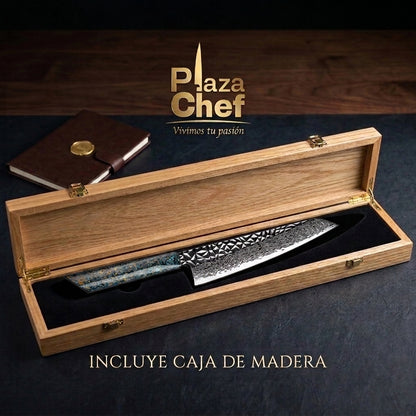 Cuchillo Gyuto 8" Damasco, Alto Carbono (DMS-137-A1)