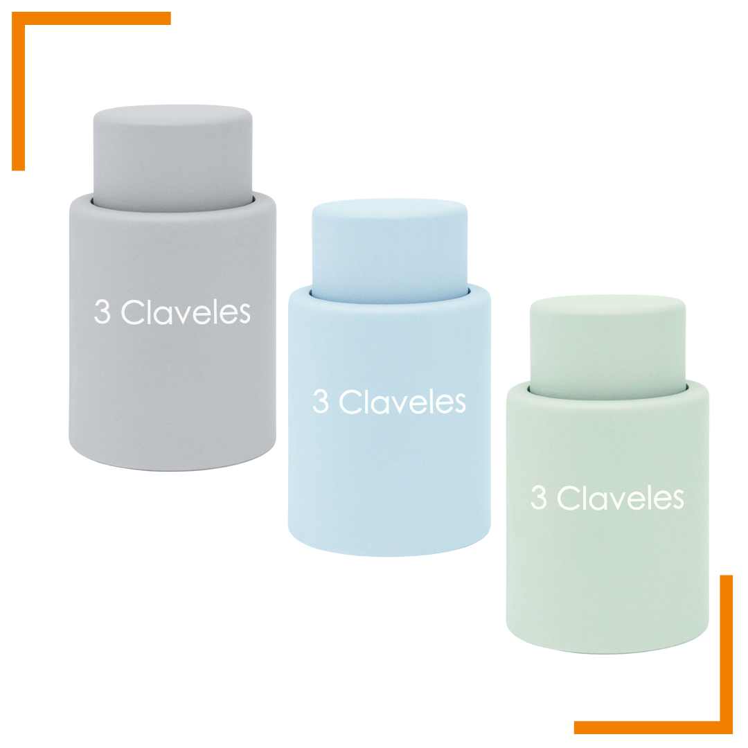 Tapón al vacío para vino 3 Claveles