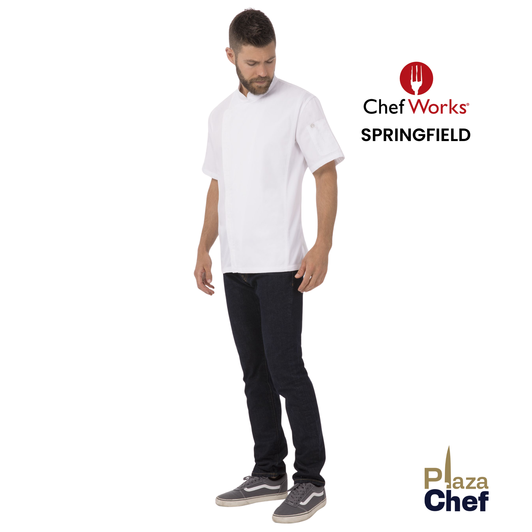 Chaqueta de cocina Chef Work modelo SpringField