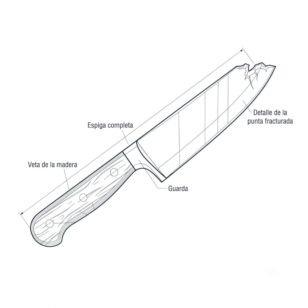 Reparación de punta rota.