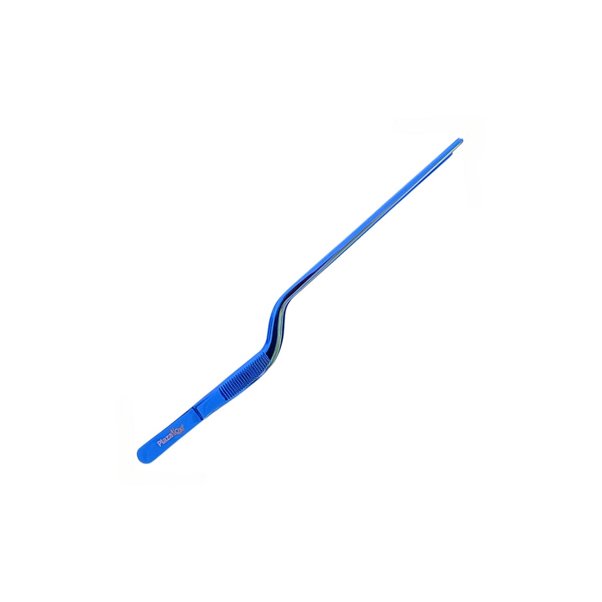 Pinza curva 16 cm azul