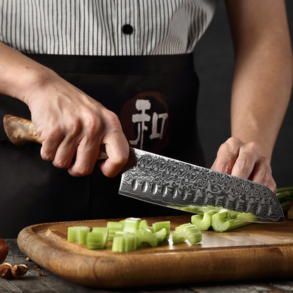 Santoku 7" Alto Carbono (B30-RS)