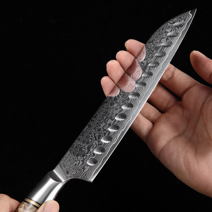 Santoku 7" Alto Carbono (B30-RS)