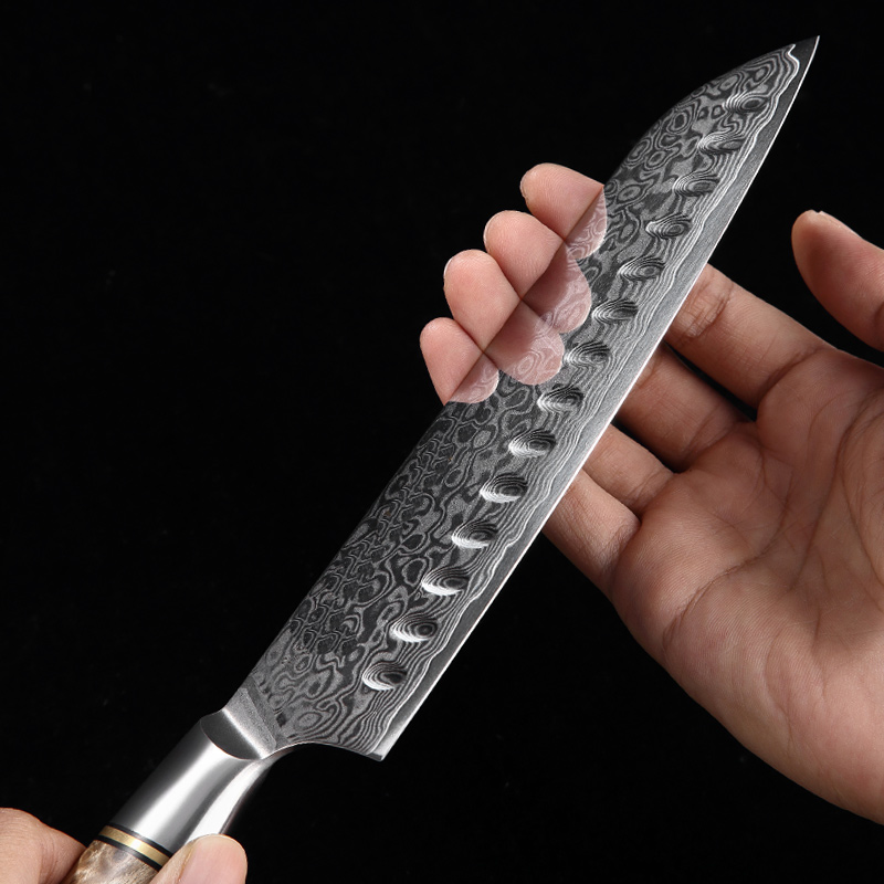 Santoku 7" Alto Carbono (B30-RS)