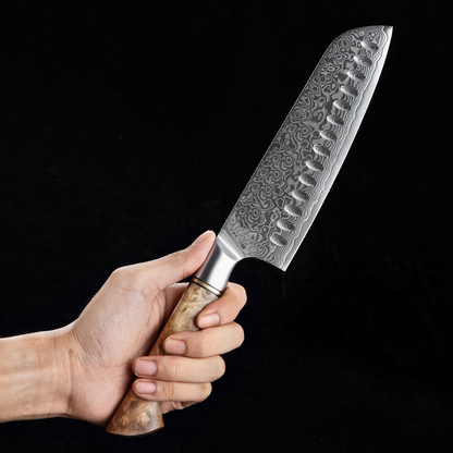 Santoku 7" Alto Carbono (B30-RS)