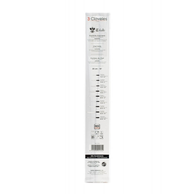 Chef 10" - 3 Claveles Toledo (3CT-C10)