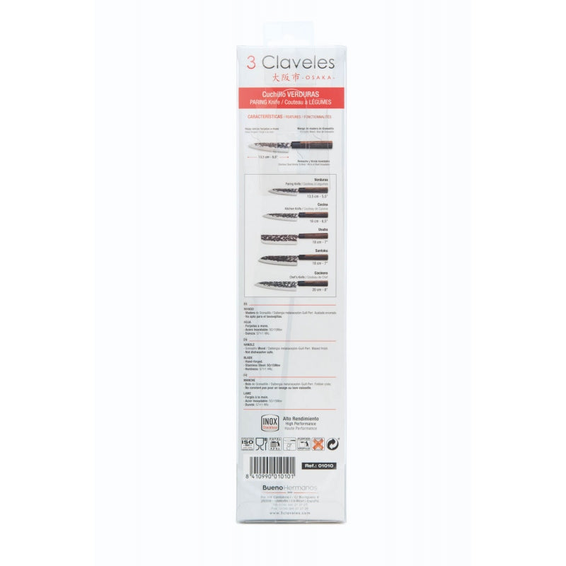 Cuchillo Oficio 5.5″ – 3 Claveles Osaka