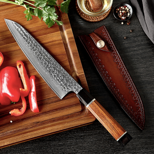 Cuchillo Chef Acero Alto Carbono Hammered – CHEF MODE MX