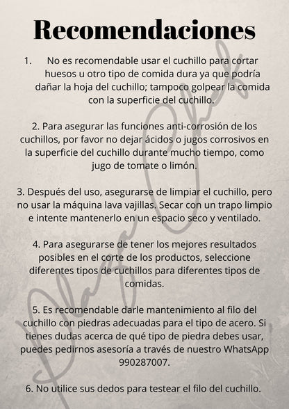 Chef 8" Alto Carbono (B9H-C)