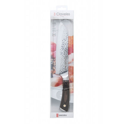 Cuchillo Santoku 7" - 3 Claveles Sakura