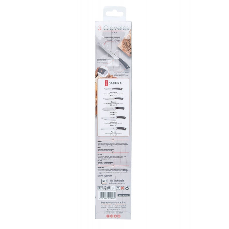 Cuchillo Serrucho 8” - 3 Claveles Sakura
