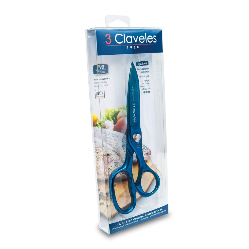 Tijeras de Cocina Titanio Ocean 3 Claveles